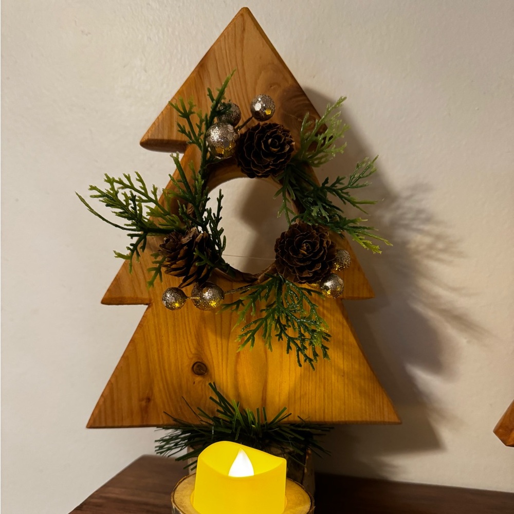 Handcrafted Holiday decorations.
